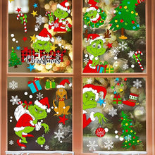 122PCS Christmas Window Clings, Large Snowflake and Festive Stickers for Windows, Perfect Holiday Decorations for Christmas, New Year, and Winter Parties